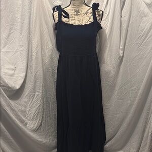 Caslon Blue Sleeveless Square Neck Sundress